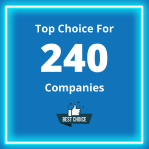 White text on a blue background reads "Top Choice For 240 Companies". This is displayed in the Bioinformatics Consulting: 5 Reasons to Choose Fios Genomics blog