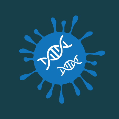 This image illustrates a gene therapy inside a viral vector by showin dna inside a virus cell. The image is from th 